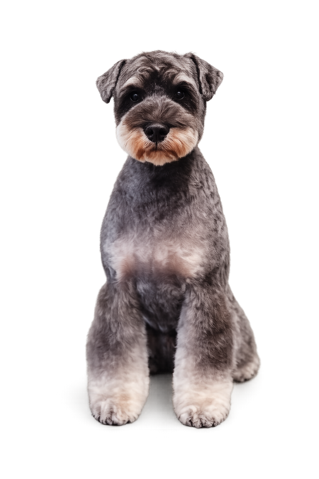 Groomed dog sitting